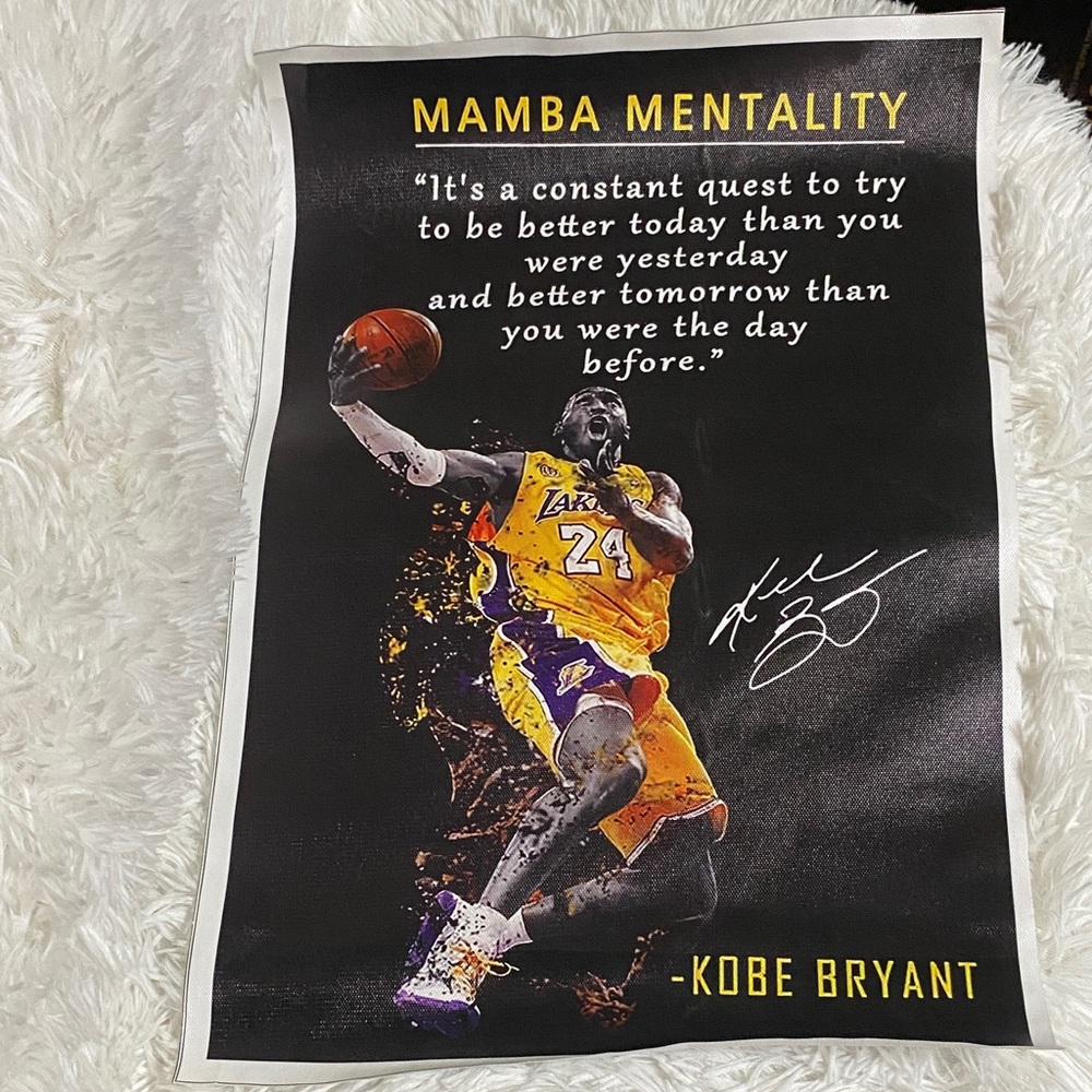 Dynamic Basketball Legend Art Poster - Yellow and Purple